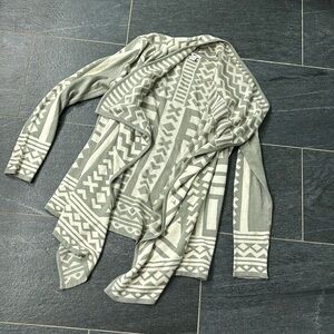 Grey and White sweater